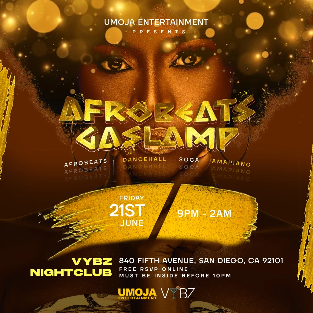 Afrobeats Gaslamp June 2024 flyer
